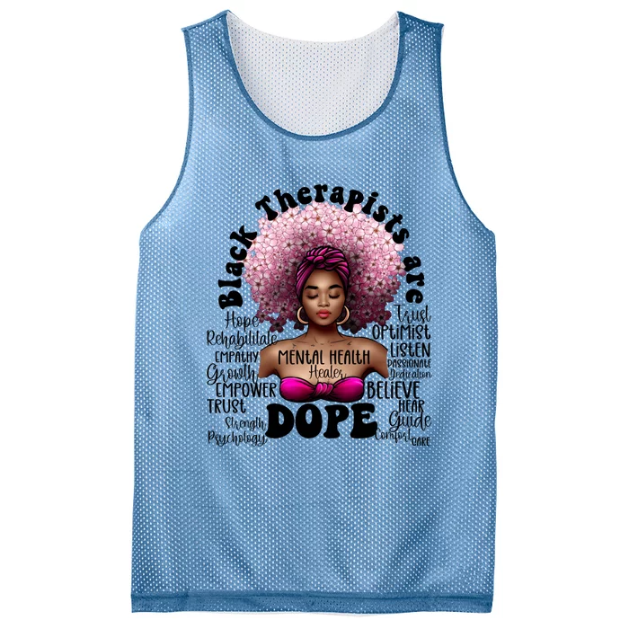 Black Therapists Are Dope Floral Afro Black Queen Cool Gift Mesh Reversible Basketball Jersey Tank