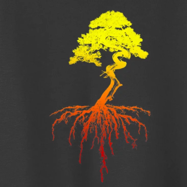 Bonsai Tree Art Sunset Toddler T-Shirt