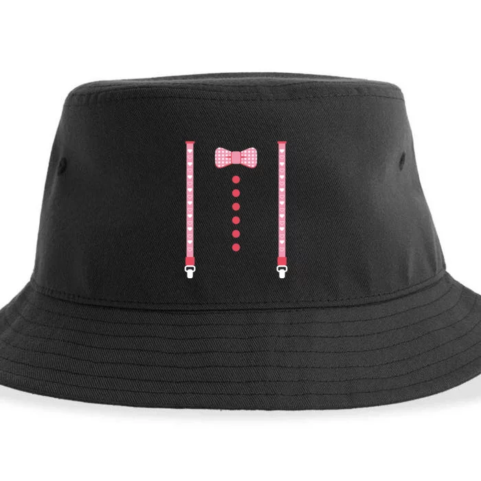 Bow Tie And Suspenders Sustainable Bucket Hat