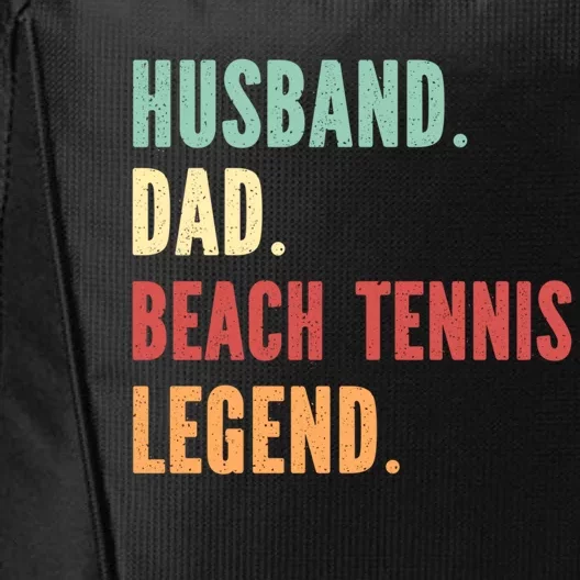 Beach Tennis Athlete Dad Husband Father Gift City Backpack