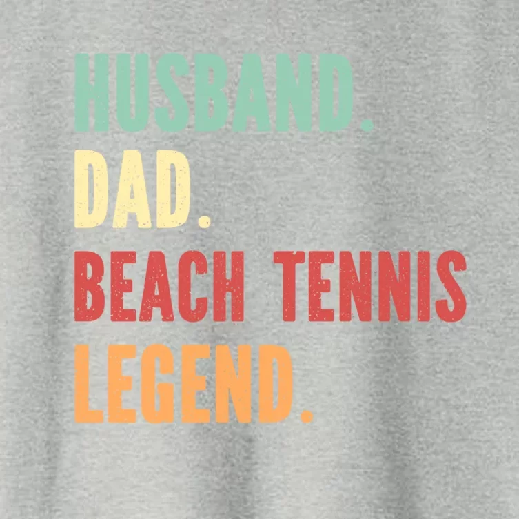 Beach Tennis Athlete Dad Husband Father Gift Women's Crop Top Tee