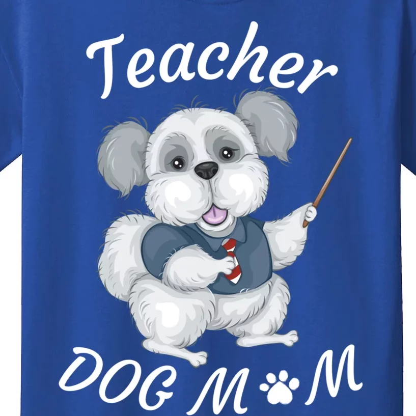 Best Teacher And Dog Mom Mother's Day Fun Cool Gift Kids T-Shirt