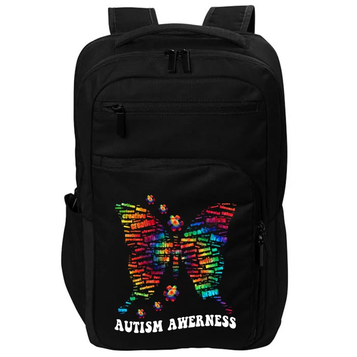 Butterfly Tree Autism Love Accept Support Autism Month Funny Gift Impact Tech Backpack