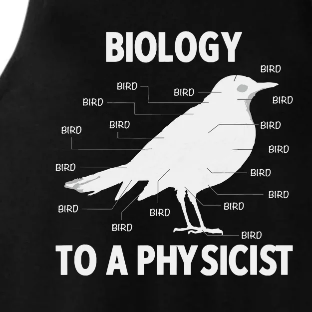 Biology To A Physicist Funny Physics Ladies Tri-Blend Wicking Tank