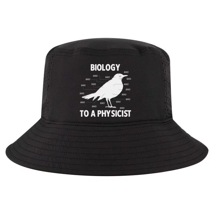 Biology To A Physicist Funny Physics Cool Comfort Performance Bucket Hat