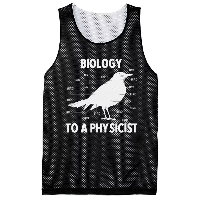 Biology To A Physicist Funny Physics Mesh Reversible Basketball Jersey Tank