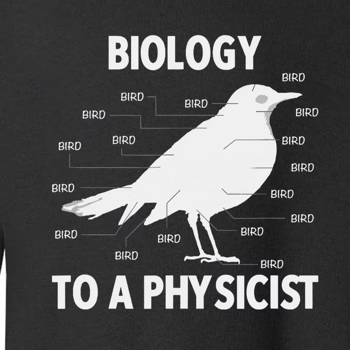 Biology To A Physicist Funny Physics Toddler Sweatshirt