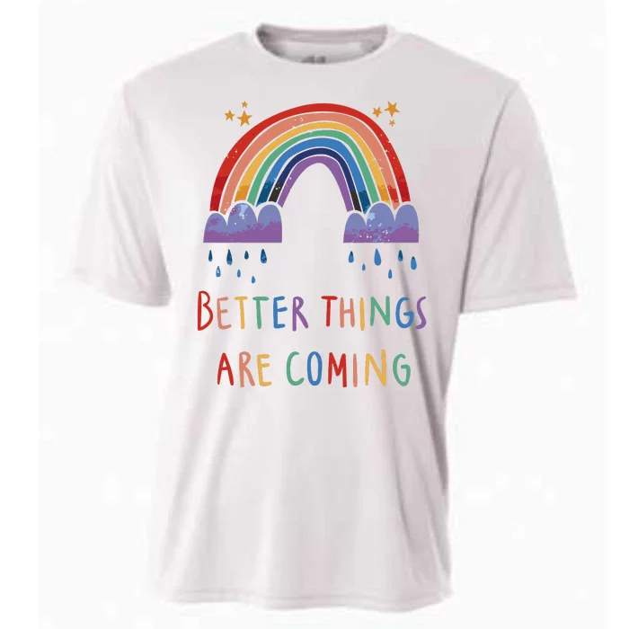 Better Things Are Coming Rainbow Cooling Performance Crew T-Shirt