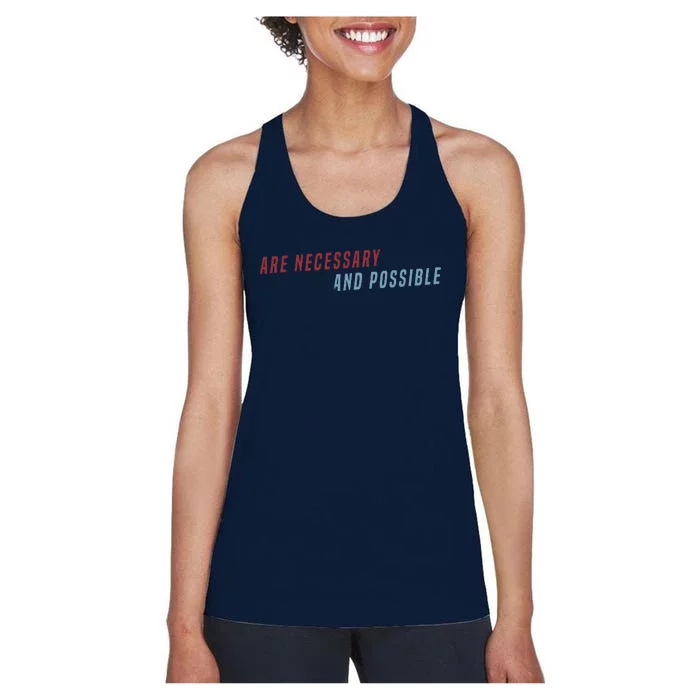 Better Things Are Necessary And Possible Women's Racerback Tank