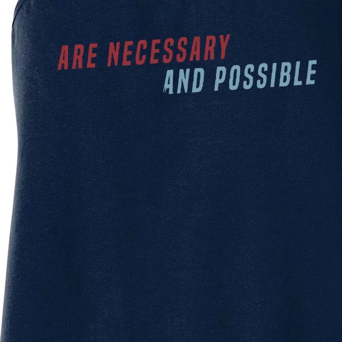 Better Things Are Necessary And Possible Women's Racerback Tank