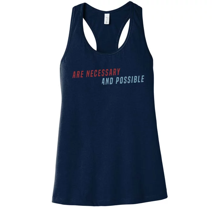 Better Things Are Necessary And Possible Women's Racerback Tank