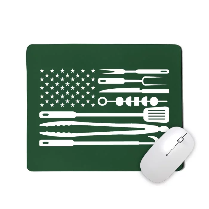 BBQ Tools American Flag Mousepad