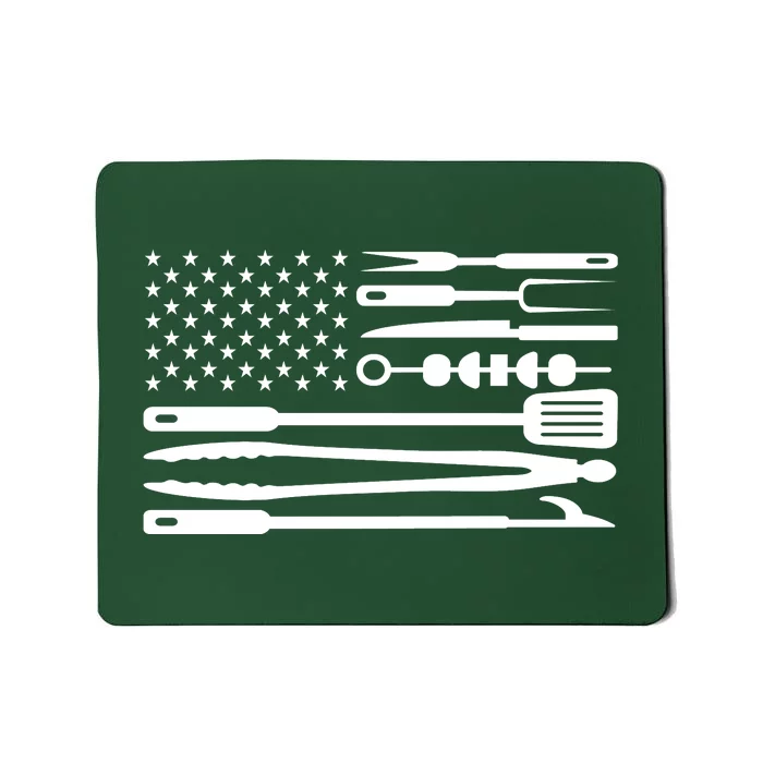 BBQ Tools American Flag Mousepad