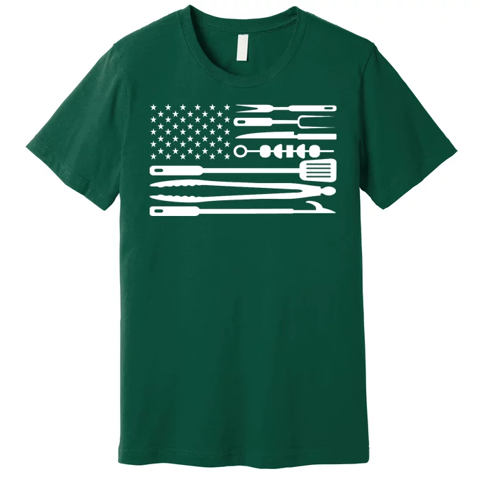 BBQ Tools American Flag Premium T-Shirt