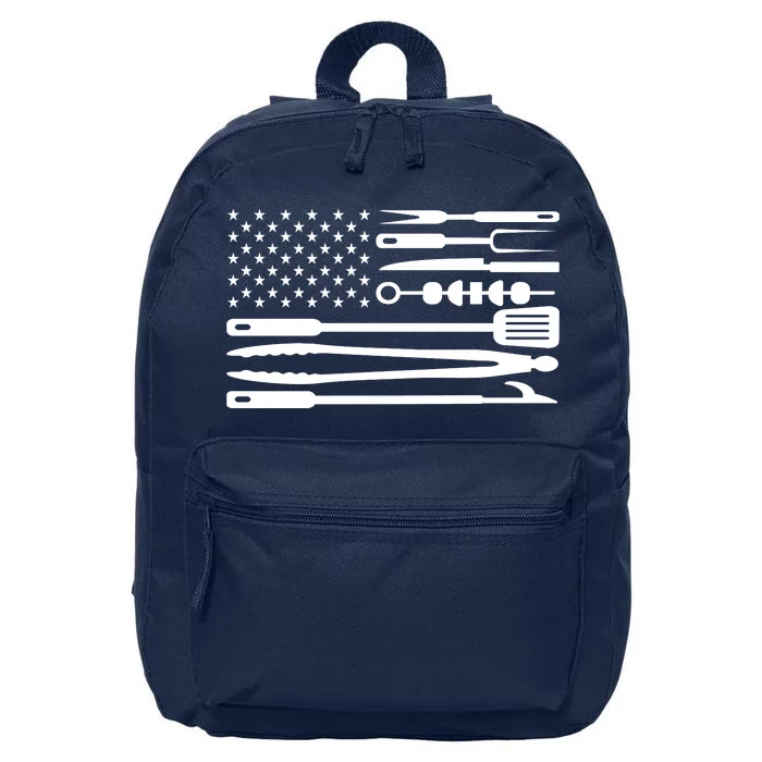 BBQ Tools American Flag 16 in Basic Backpack