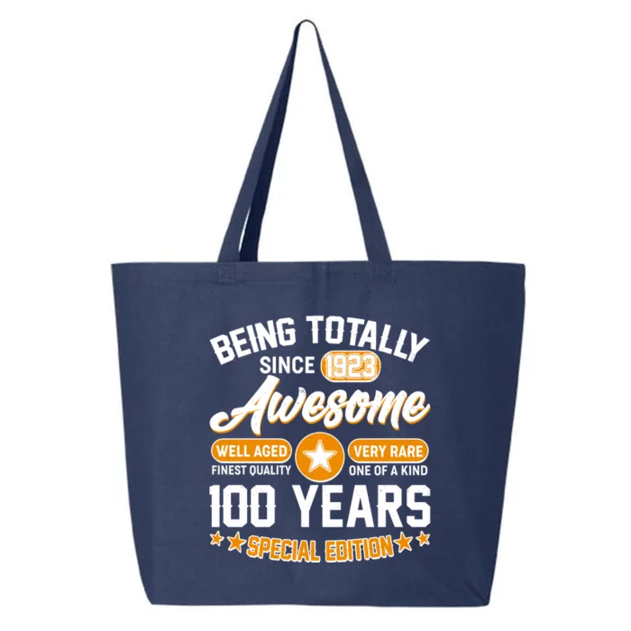 Being Totally Awesome Special Edition Since 1923 100 Years Birthday 25L Jumbo Tote