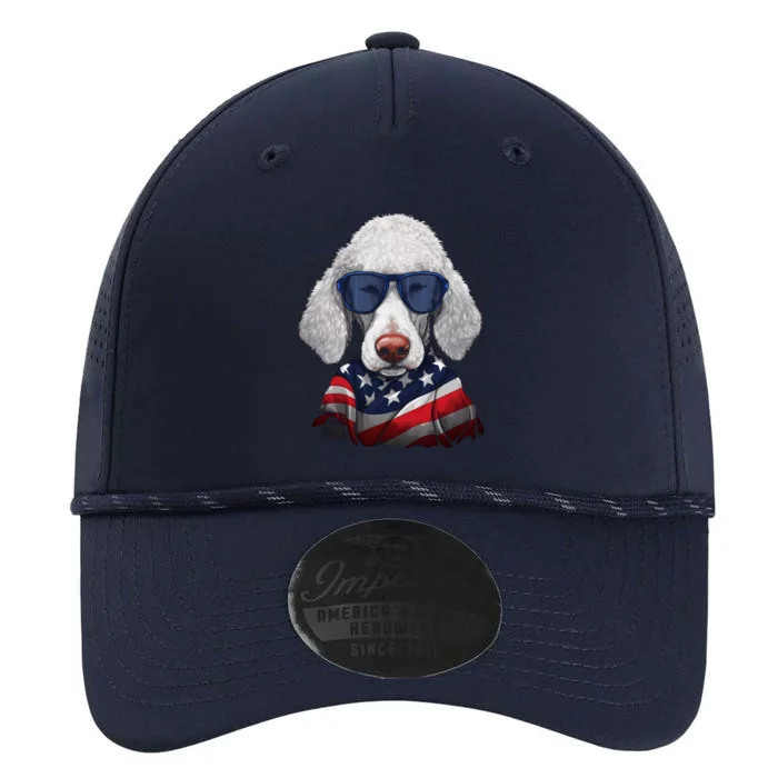 Bedlington Terrier American Flag USA Tee 4th July Gifts Tees Performance The Dyno Cap