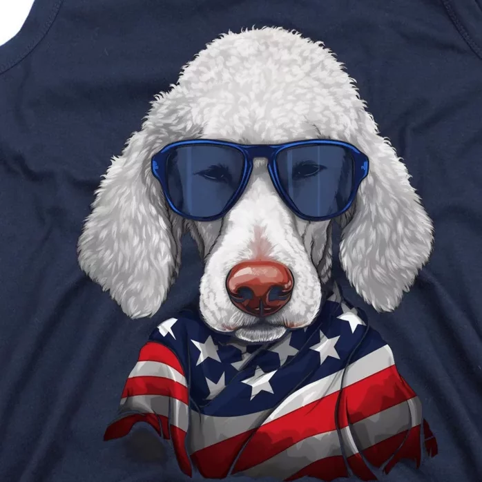 Bedlington Terrier American Flag USA Tee 4th July Gifts Tees Tank Top