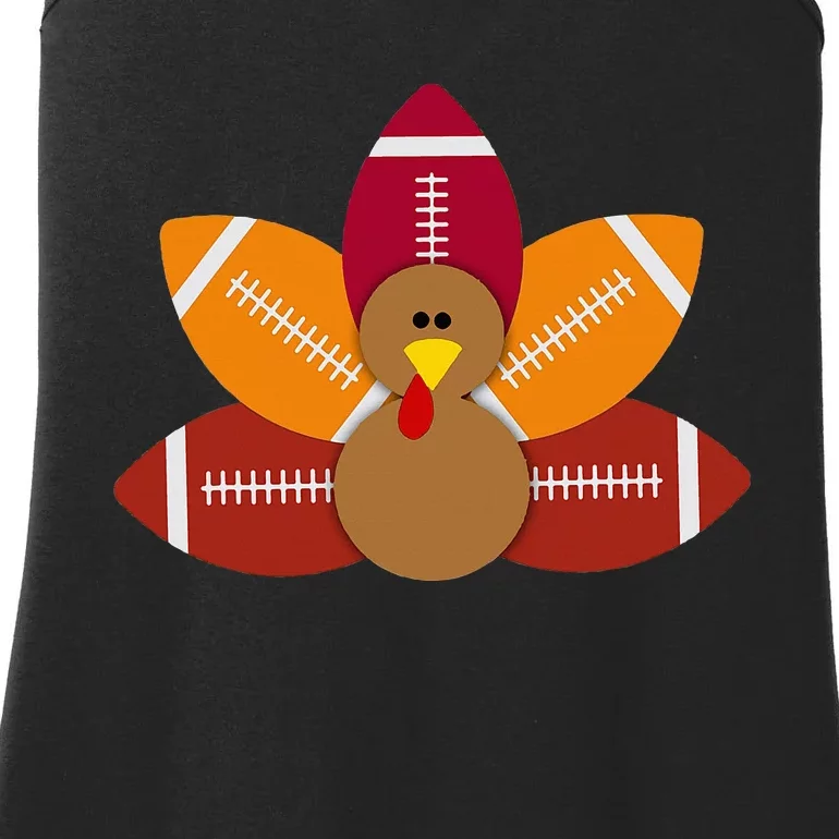 Baby Turkey And Football Balls Sport Lovers Ladies Essential Tank