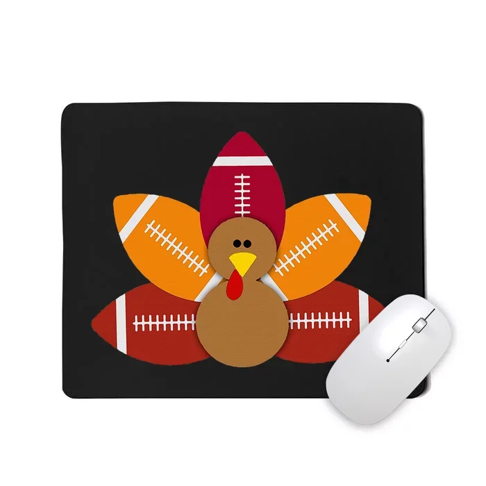 Baby Turkey And Football Balls Sport Lovers Mousepad