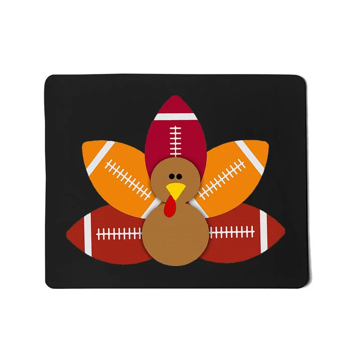 Baby Turkey And Football Balls Sport Lovers Mousepad