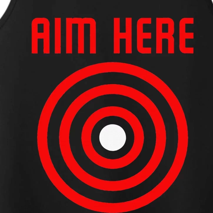 Bullseye Target Aim Here Performance Tank