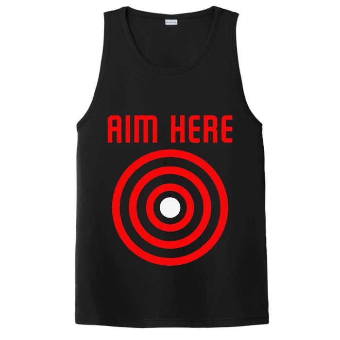 Bullseye Target Aim Here Performance Tank