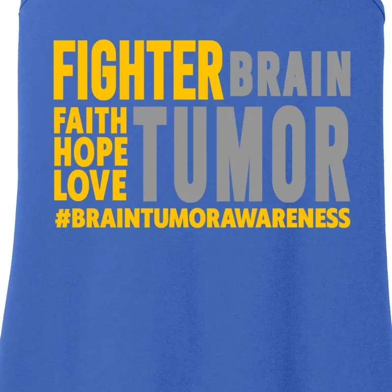 Brain Tumor Awareness Gift Great Gift Brain Tumor Awareness Fighter Great Gift Ladies Essential Tank