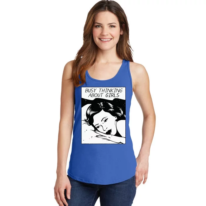 Busy Thinking About Ladies Essential Tank