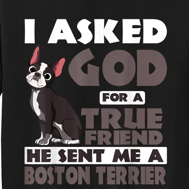 Boston Terrier American Gentleman NonSporting Dog Lover Tall Sweatshirt