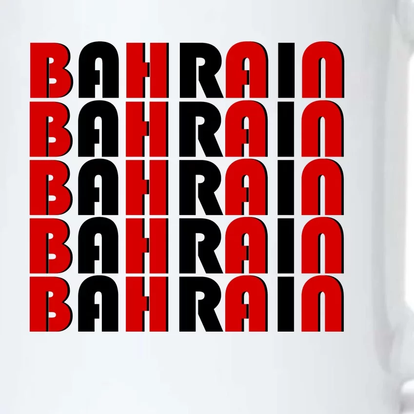 Bahrain Typography Black Color Changing Mug