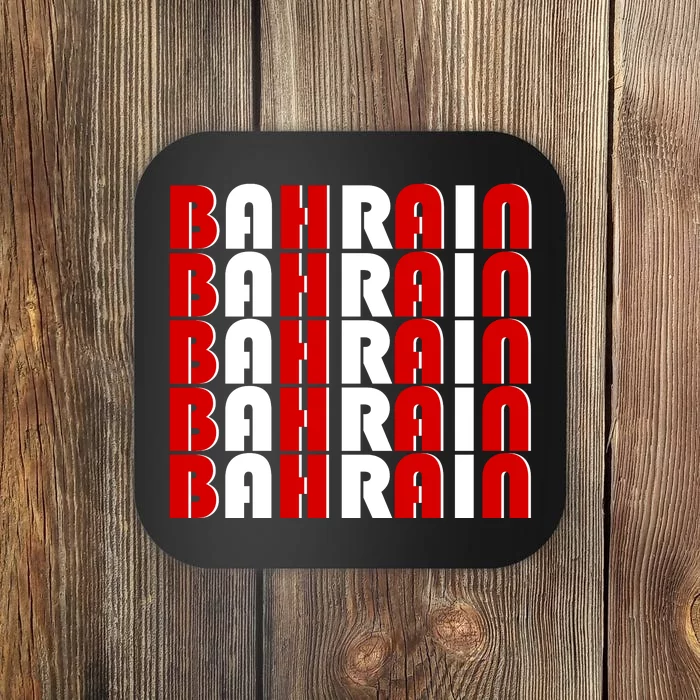 Bahrain Typography Coaster