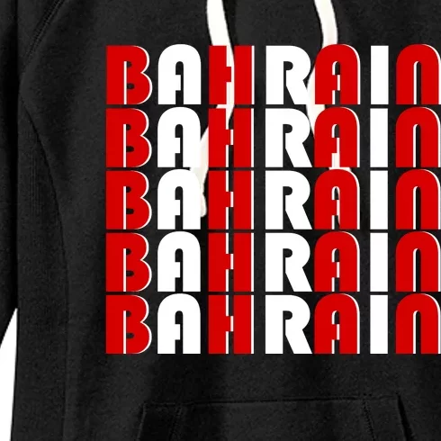 Bahrain Typography Women's Fleece Hoodie