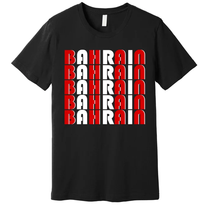 Bahrain Typography Premium T-Shirt