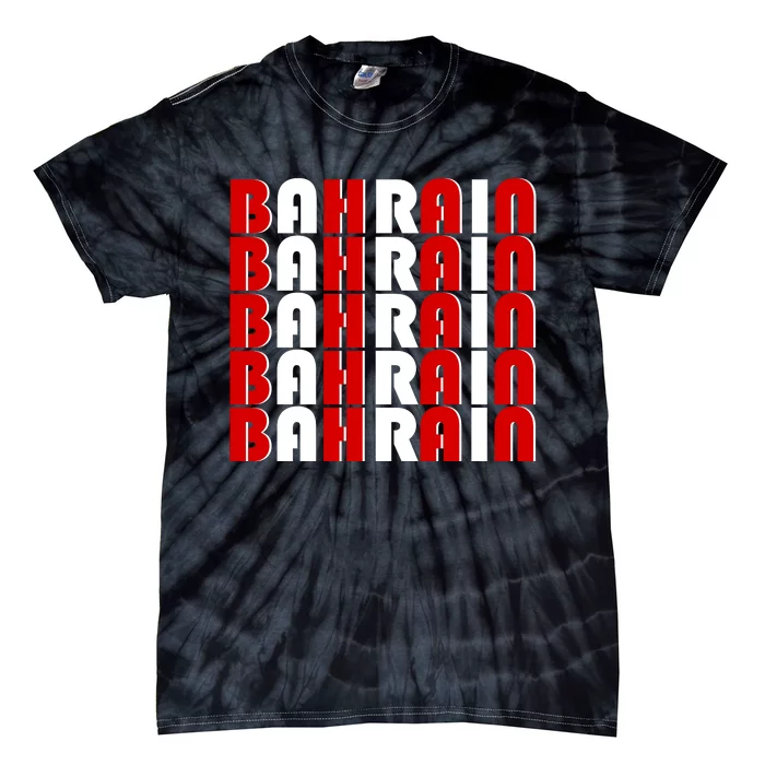 Bahrain Typography Tie-Dye T-Shirt