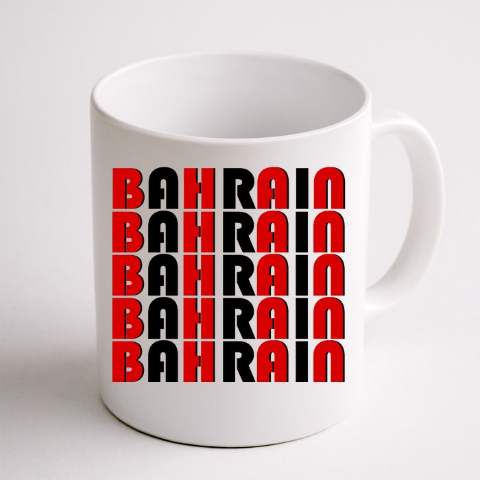 Bahrain Typography Front & Back Coffee Mug