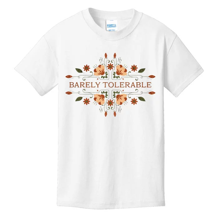 Barely Tolerable Kids T-Shirt