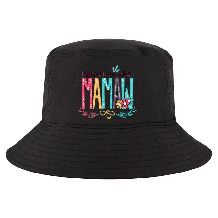 Blessed To Be Called Mamaw Colorful Grandma.Png Cool Comfort Performance Bucket Hat