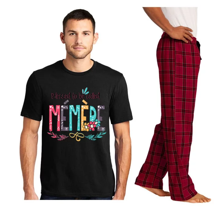 Blessed To Be Called Memere Colorful Grandma Pajama Set