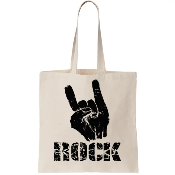 Born To Be Rock Star Hand Horns Tote Bag