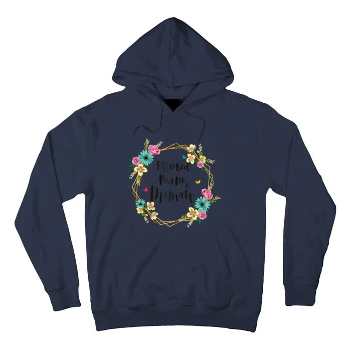 Blessed To Be Called Mom And Memaw Cute Colorful Floral Gift Tall Hoodie