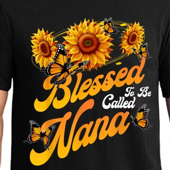 Blessed To Be Called Nana Sunflower Proud Mom MotherS Day Pajama Set