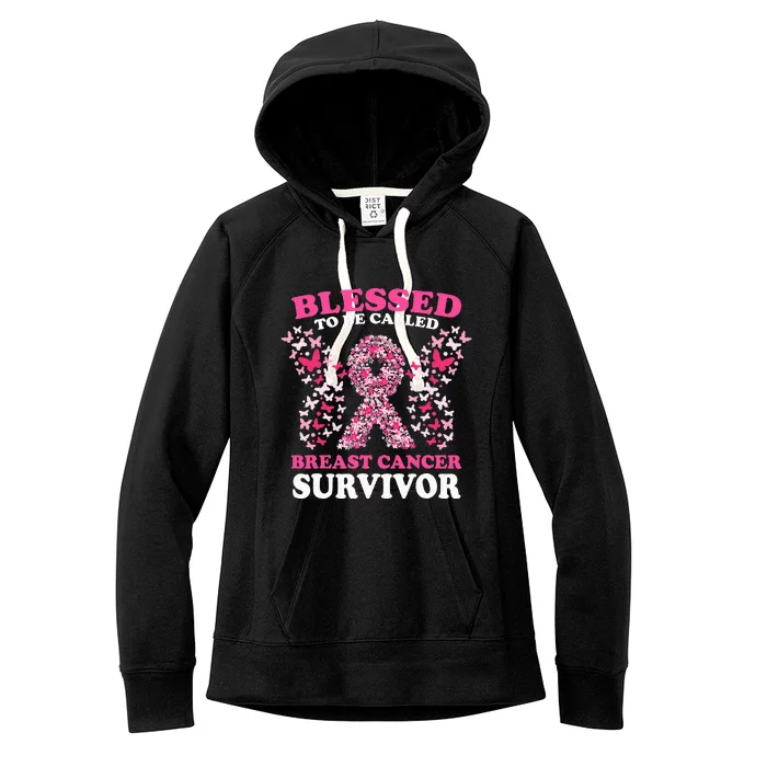 Blessed To Be Called Breast Cancer Survivor Women's Fleece Hoodie