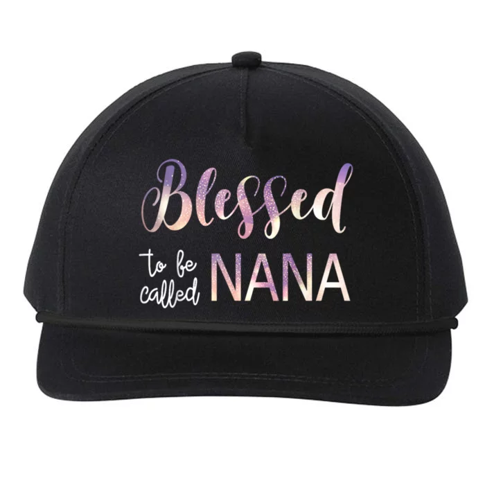 Blessed To Be Called Nana MotherS Day Snapback Five-Panel Rope Hat