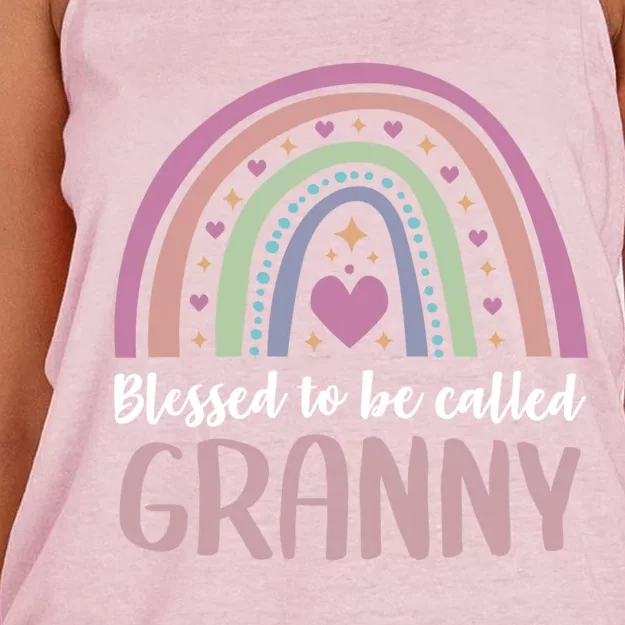 Blessed To Be Called Granny Mother's Day Granny Gift Women's Knotted Racerback Tank