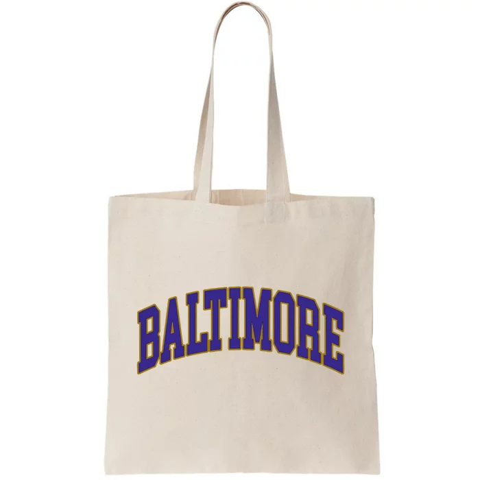 Baltimore Text Tote Bag