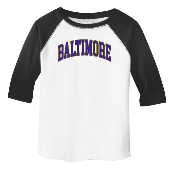 Baltimore Text Toddler Fine Jersey T-Shirt