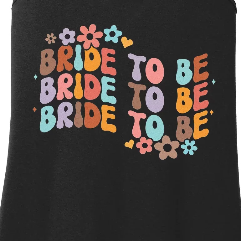 Bride To Be & Bridesmaid Bridal Shower Groovy Bachelorette Ladies Essential Tank