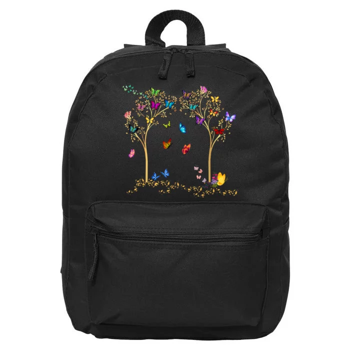 Butterfly Tree Beautiful Butterflies 16 in Basic Backpack