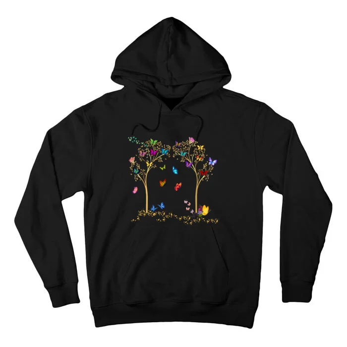 Butterfly Tree Beautiful Butterflies Tall Hoodie